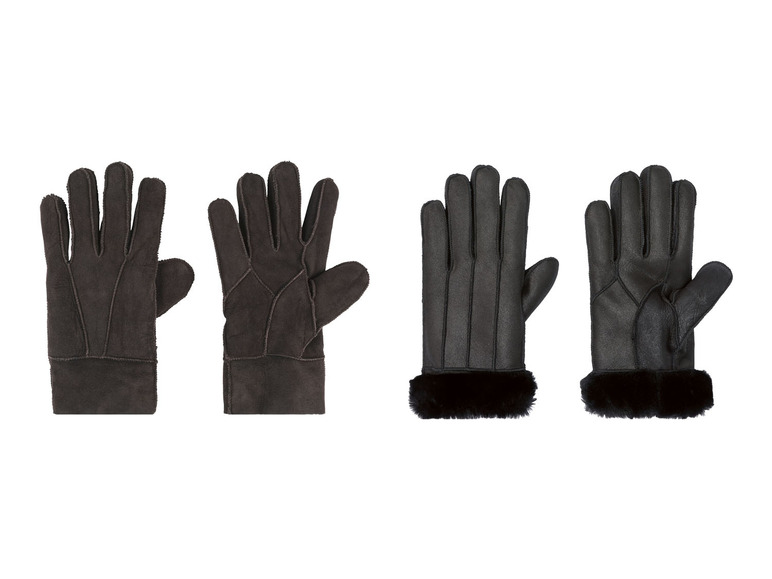 Gehe zu Vollbildansicht: LIVERGY® Herren Lammfell-Handschuhe aus Leder - Bild 1