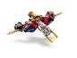 LEGO Ninjago Jays Donnerdrachen EVO Jet in Rot, Blau und Gold.