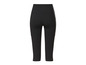 Schwarze Sportleggings mit hohem Bund und Taschen.