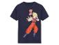 Dunkelblaues T-Shirt mit Dragon Ball Z Motiv.