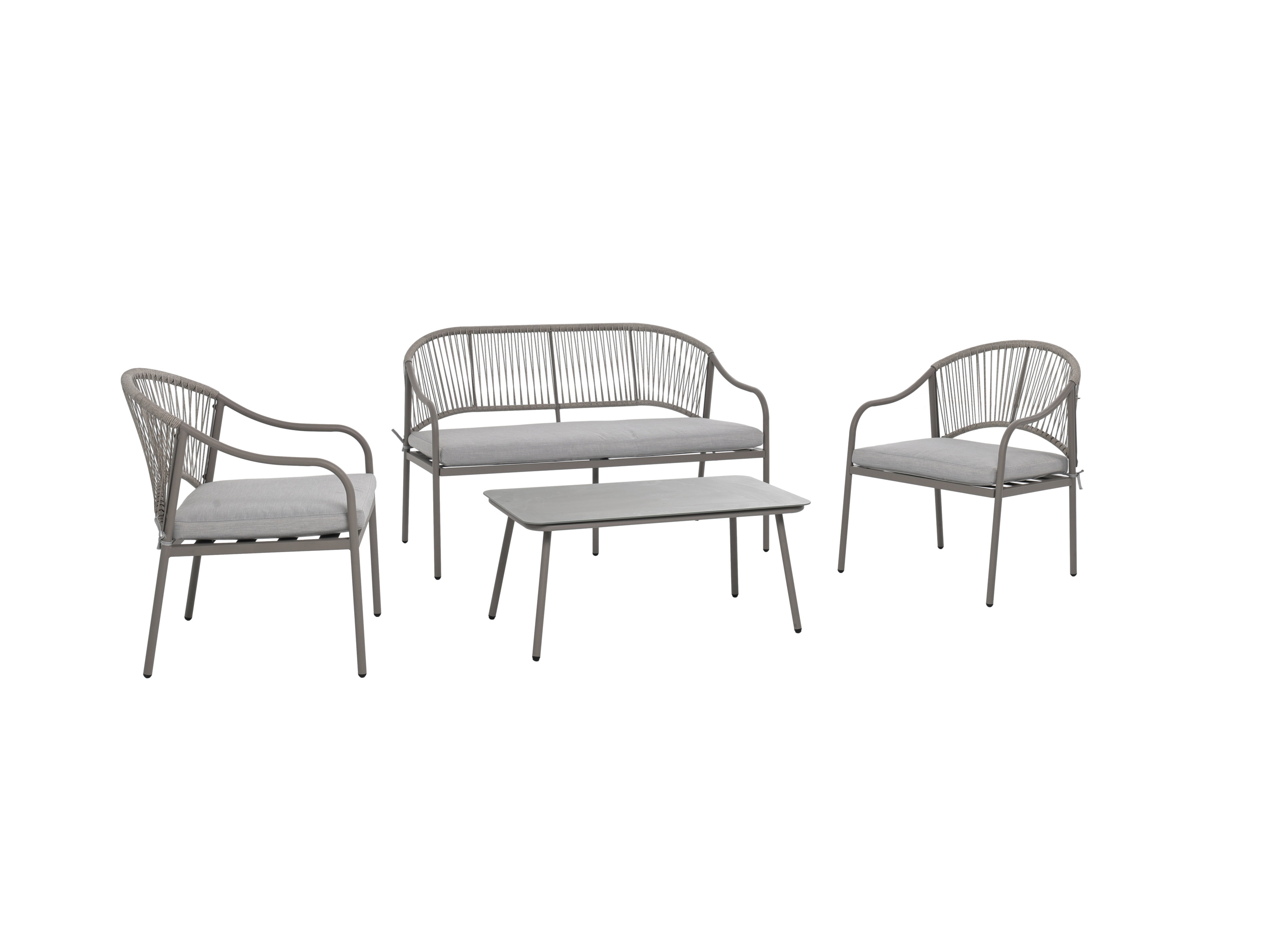 GREEMOTION Stahl-Geflecht-Coffee-Set »Bilbao«, 4-teilig