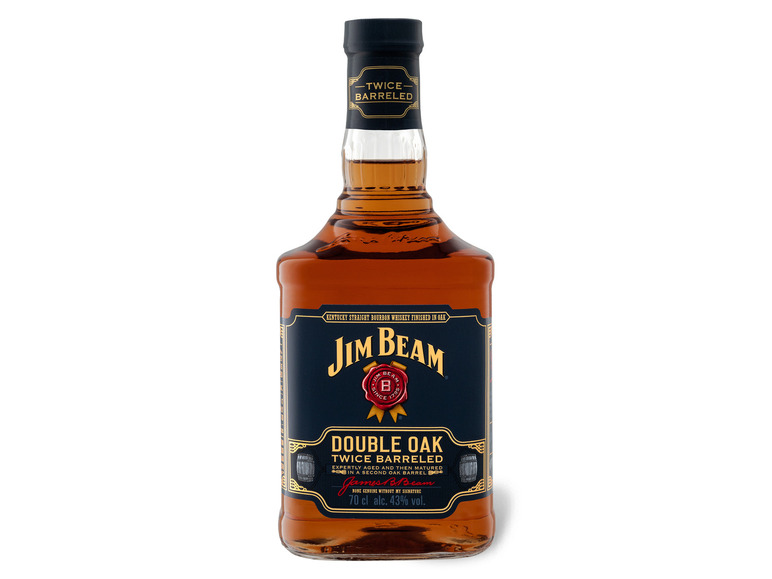 Gehe zu Vollbildansicht: JIM BEAM Double Oak Kentucky Straight Bourbon Whiskey 43% Vol - Bild 1