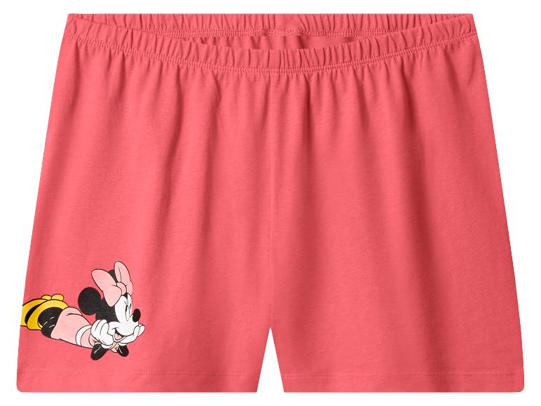 Rosa Damen-Pyjamashorts mit Minnie-Maus-Aufdruck
