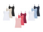 Set mit verschiedenen Farben basic Tanktops.