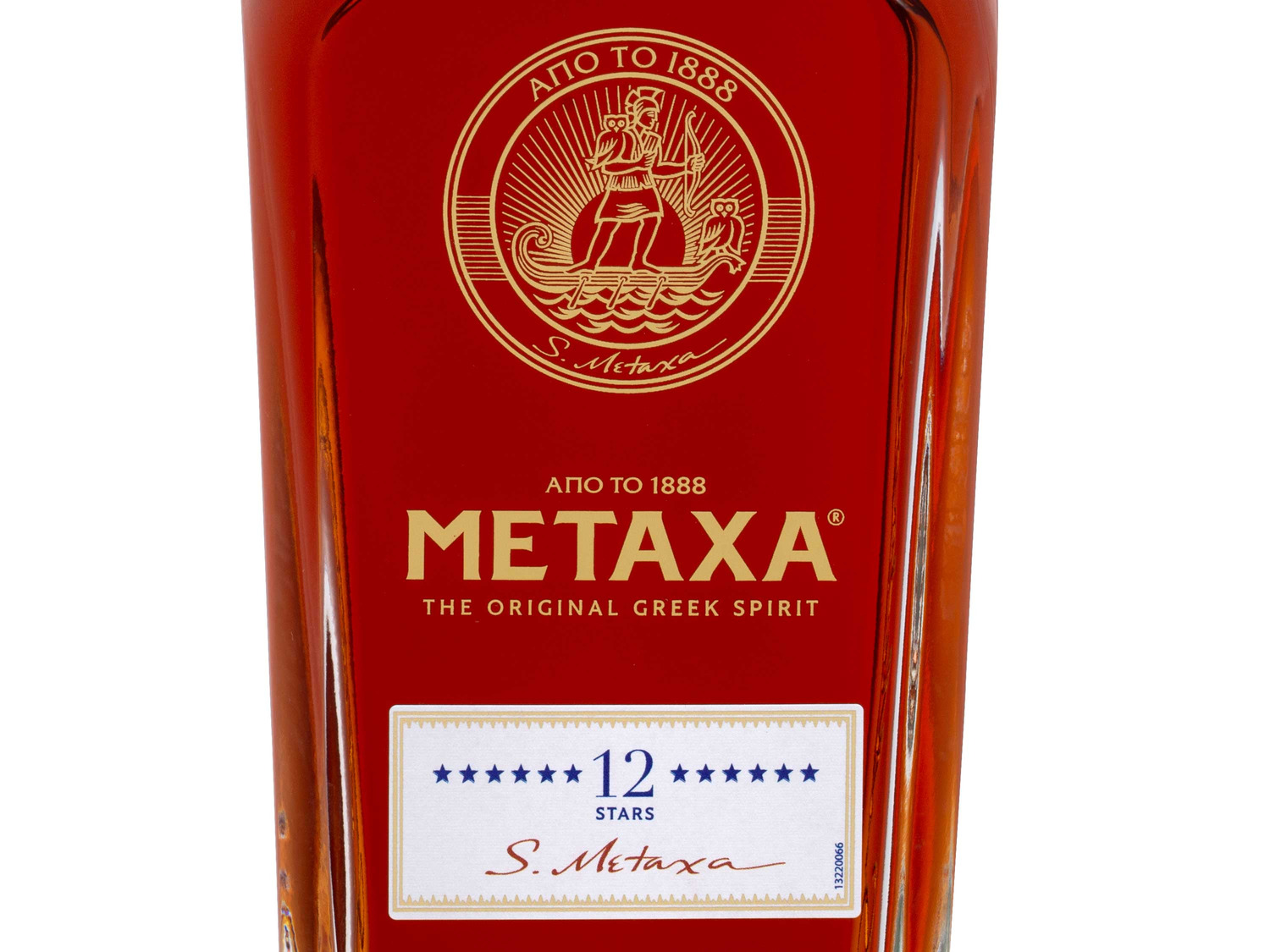 METAXA 12 Stars mit Geschenkbox und Gläsern 40% Vol