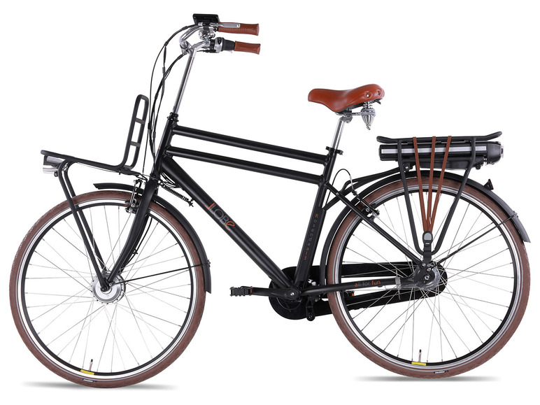 Gehe zu Vollbildansicht: Llobe City E-Bike 28" Rosendaal 3 Gent, schwarz - Bild 7