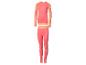 Pink-orangefarbenes Langarm-Thermo-Set und Leggings