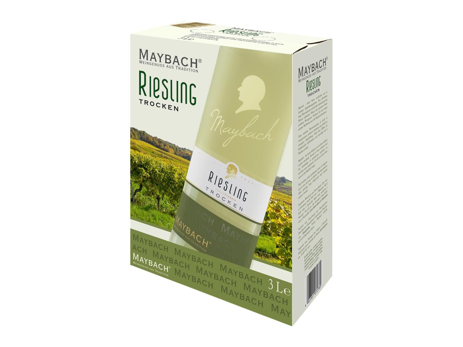 Box Riesling MAYBACH Riesling QbA 3-l-Bag-in-Box trocken, Weißwein 2025 | Lidl