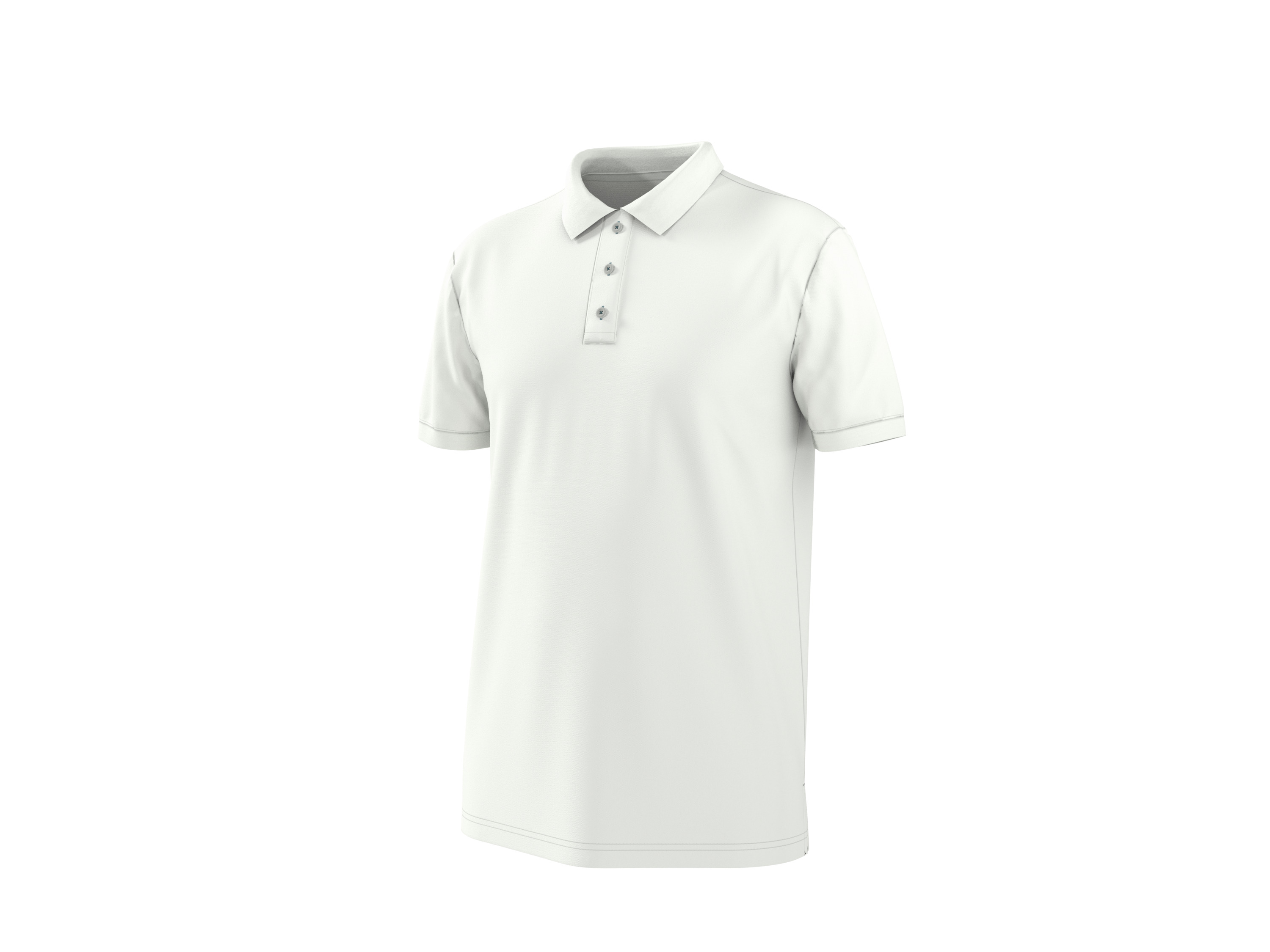 ESMARA MEN Herren Pikee Poloshirt (Weiß, XXL (60/62)) – Bild 4 von 4