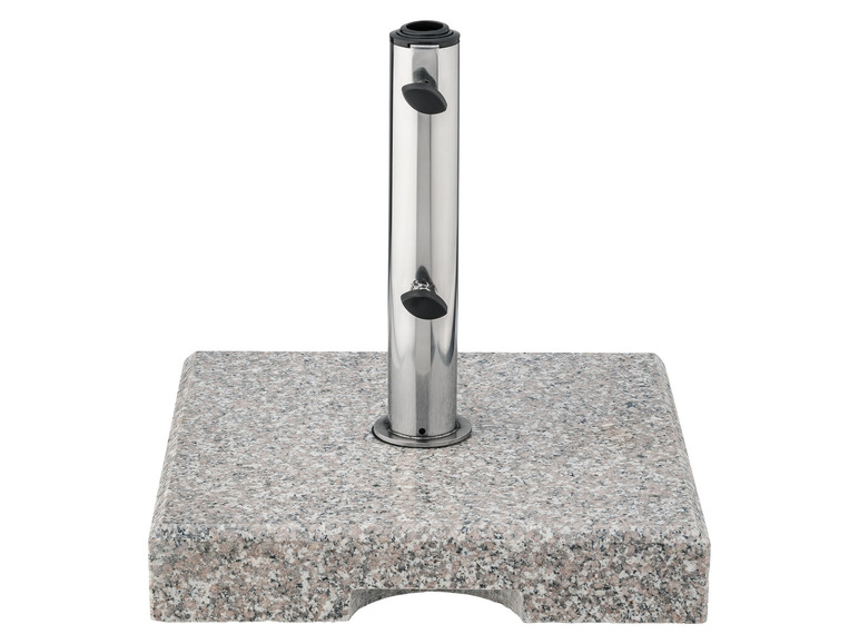 Gehe zu Vollbildansicht: LIVARNO home Granit Schirmständer, 25 kg, eckig - Bild 1