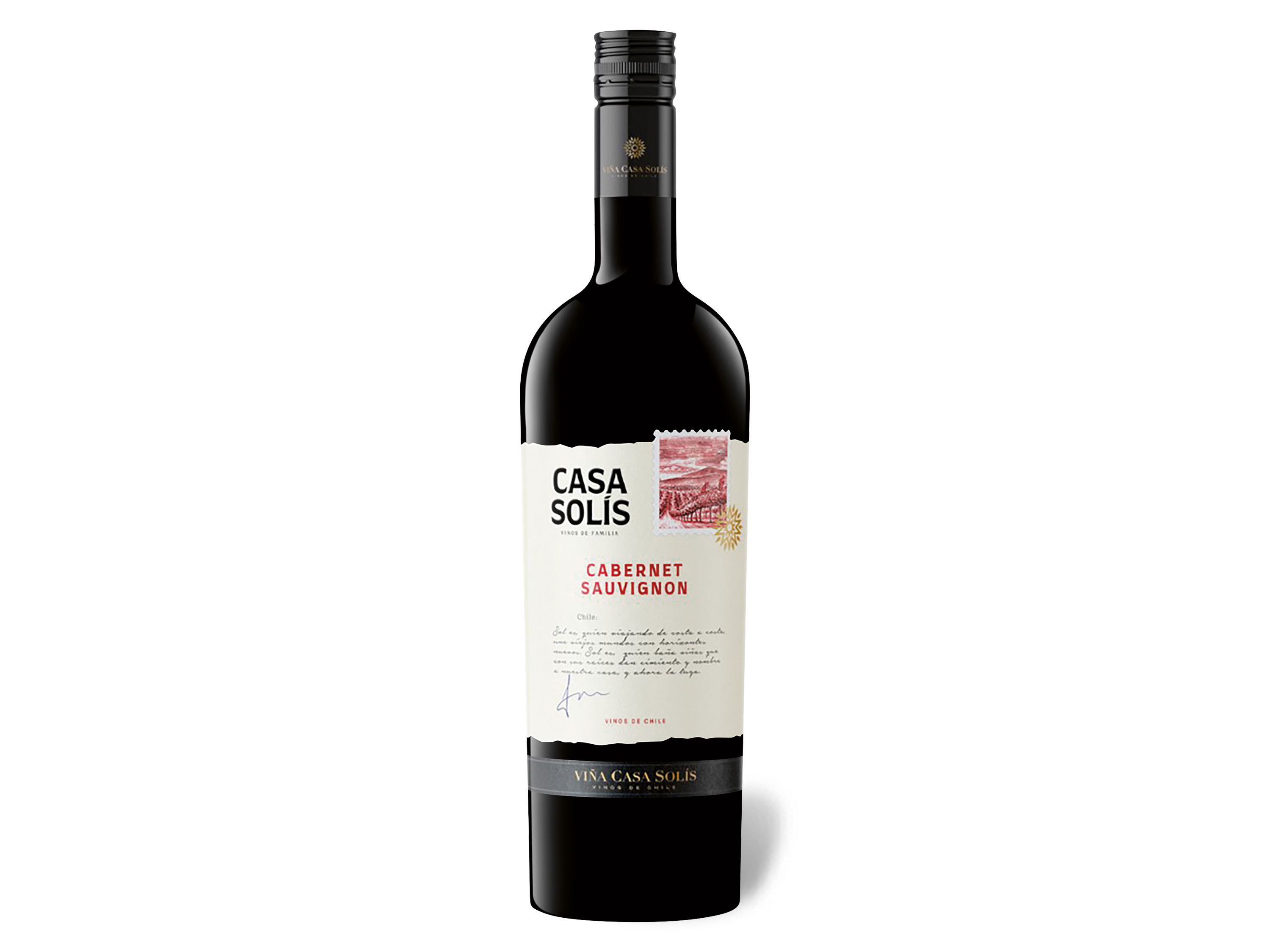 Casa Solís Cabernet Sauvignon Valle Central Chile vegan, Rotwein 2021 Wein & Spirituosen Lidl DE