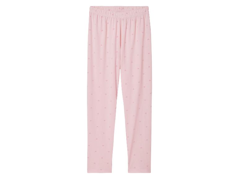 Rosa Leggings mit Herzchenmuster