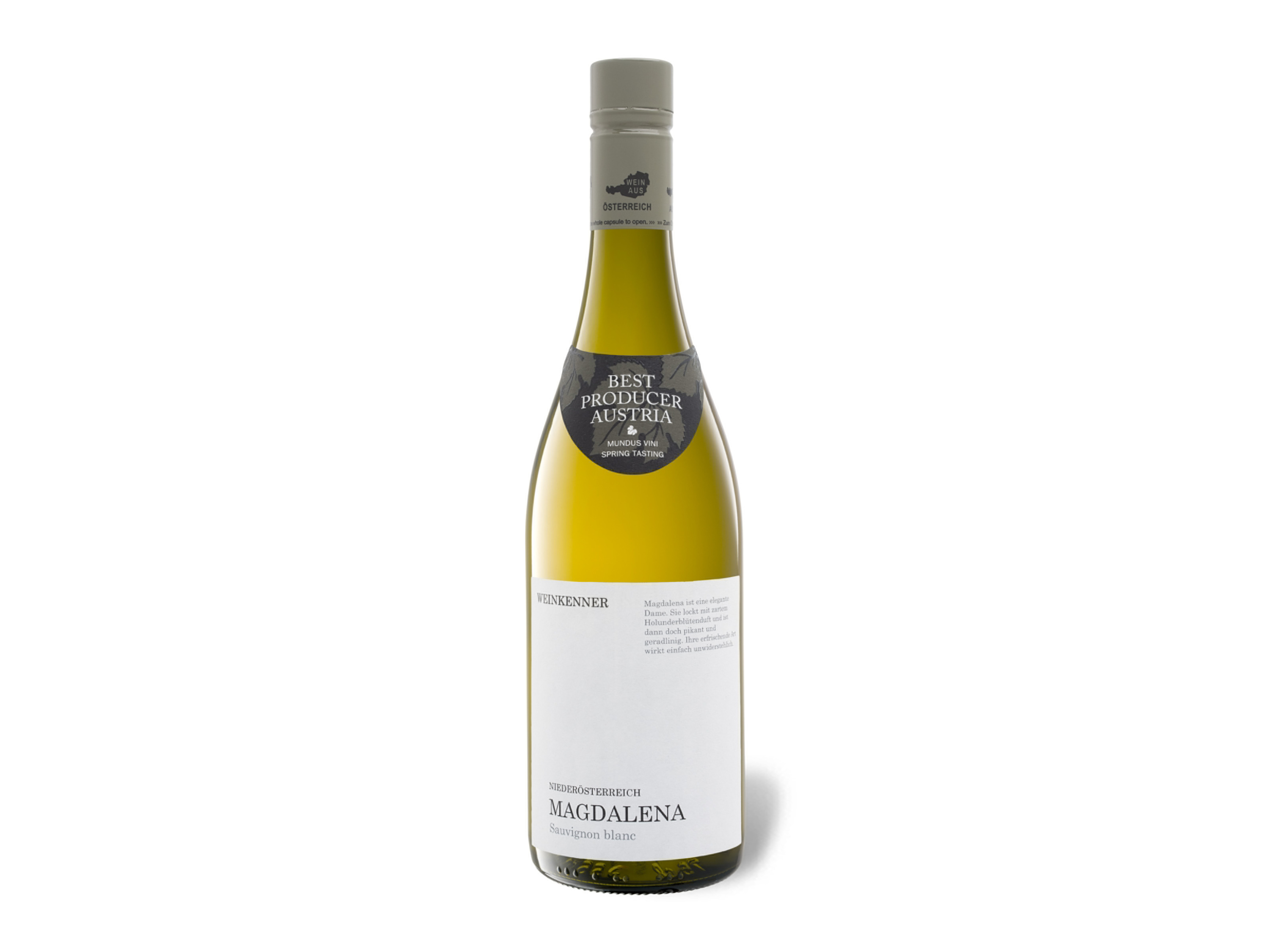 Lidl Wein-Angebot - Weinkenner by Pfaffl Magdalena Sauvignon Blanc trocken, Weißwein 2025