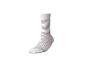 Weißer Socken mit rosa Querstreifen