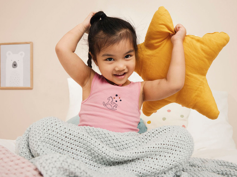 Gehe zu Vollbildansicht: lupilu® Kleinkinder Mädchen Unterhemd, 2 Stück, mit hohem Bio-Baumwollanteil - Bild 10