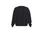 Einfarbiges schwarzes Herren-Sweatshirt, Rückansicht