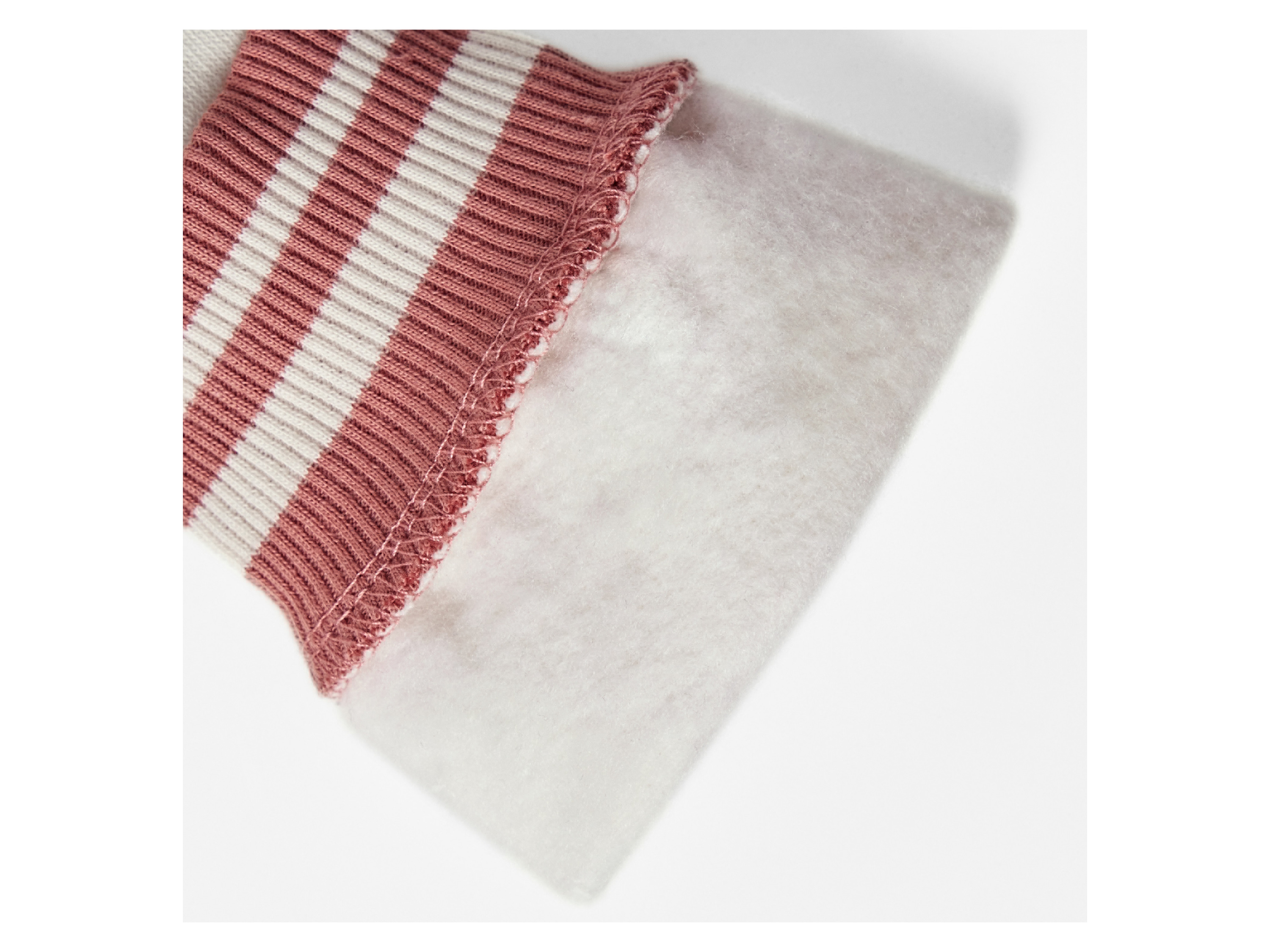 Thumbnail - lupilu® Kinder Collegejacke, mit angerauter Innenseite (Rot/weiß, 98/104)