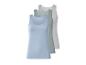 Damen-Tanktops in Hellblau, Mintgrün und Grau