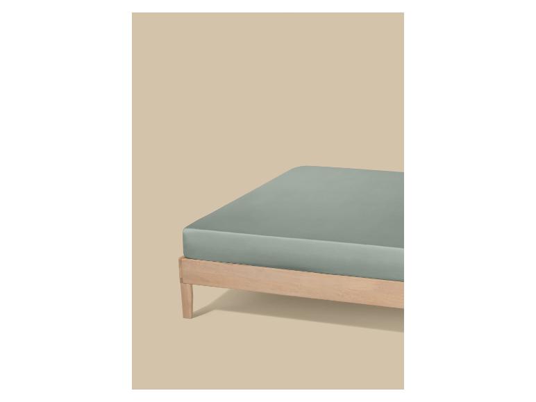 Satin-Spannbettlaken, 140-160 x 200 cm