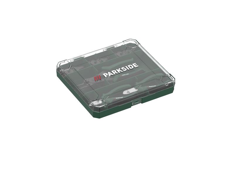 Parkside Gartengerätekoffer: Gartenscheren und Zangen.