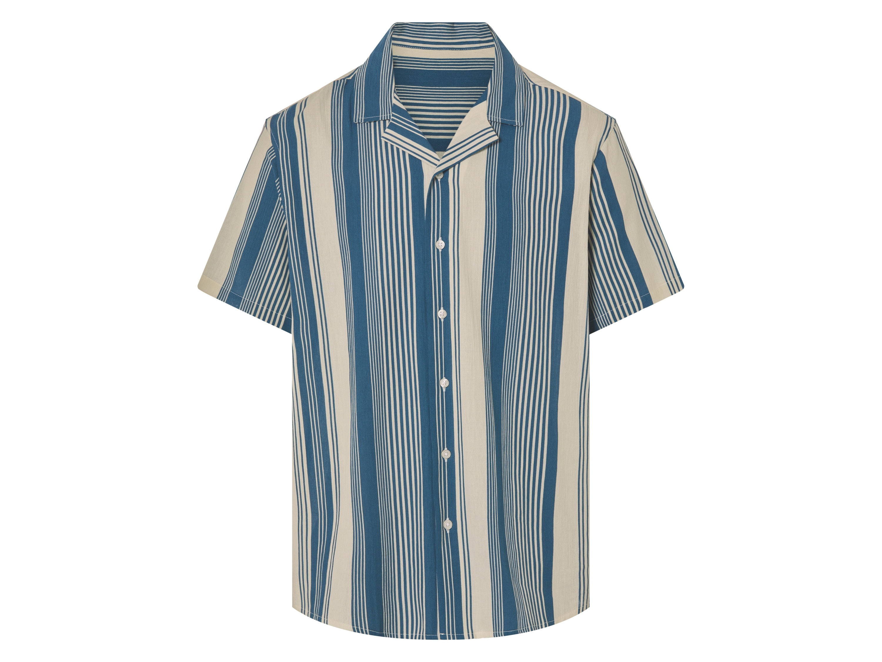 LIVERGY® Herren Freizeithemd (Hellblau, XL (43/44))““ | sommerlich leichte Struktur