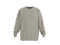 Graues Langarm-Sweatshirt mit Rundhalsausschnitt.