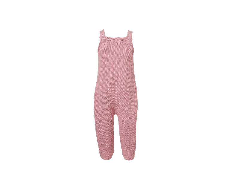 Rosa gestrickter Baby-Strampler