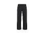 Schwarze Damenhose mit geradem Bein und elastischem Bund.