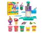 Play-Doh Rainbow Swirl Ice Cream Spielset mit Eismaschine und 5 Dosen Knete.