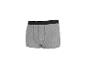 Graue Herren-Boxershorts mit schwarzem Gummibund.