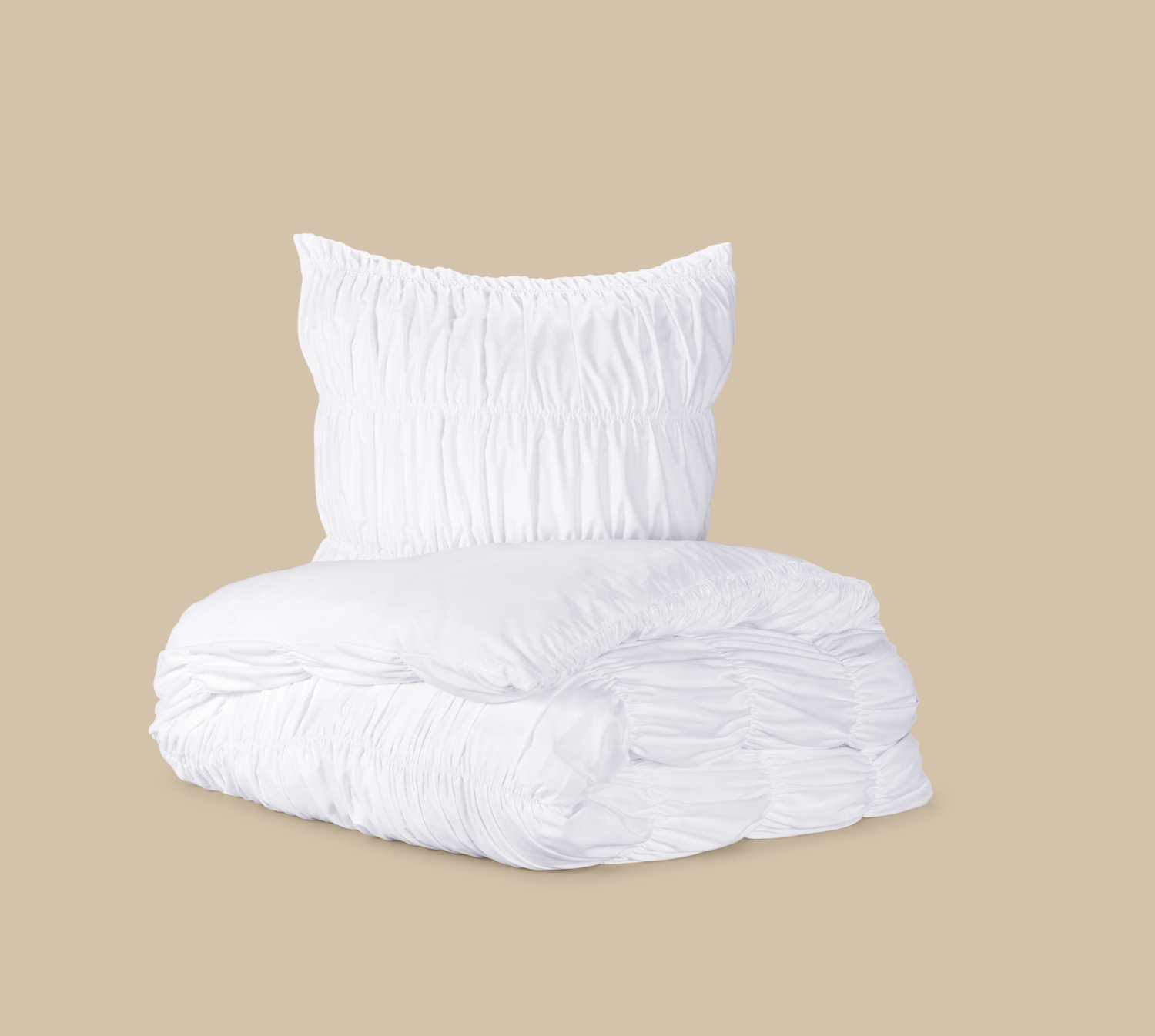 LIVARNO® Taillierte Mikrofaser-Satin-Wendebettwäsche, 155 x 220 cm (Weiß) – Bild 2 von 3