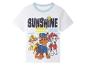 Weißes Kinder-T-Shirt mit Chase, Marshall und Rubble von Paw Patrol, Aufdruck "Sunshine Mode".