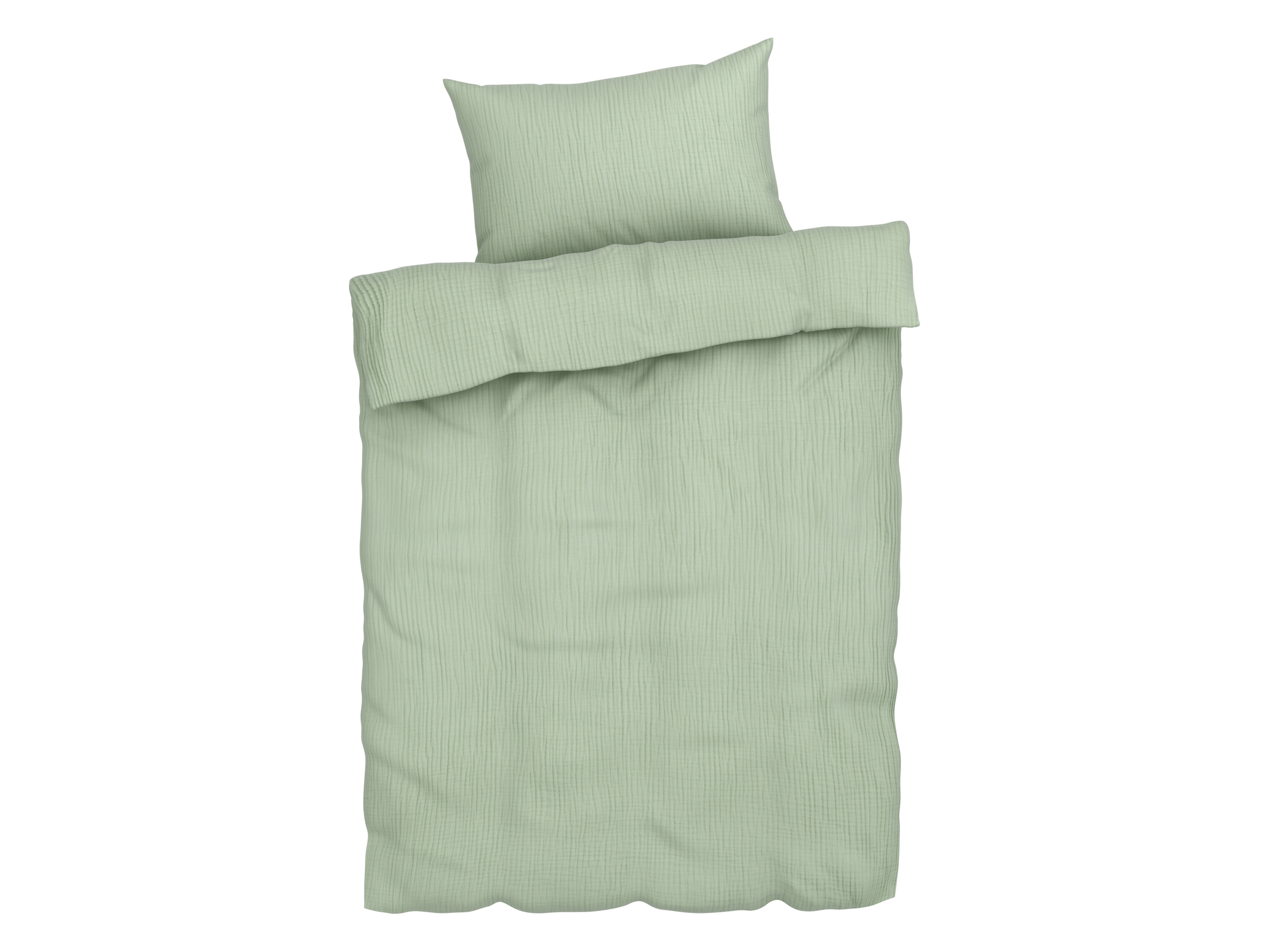 LIVARNO® Baby-Musselin-Bettwäsche, 100 x 135 cm (Grün)""