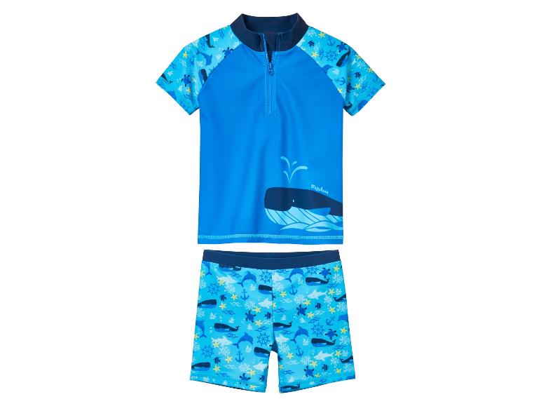 Playtex Badeanzug für Kinder: Shirt und Shorts, Meeresmotiv.