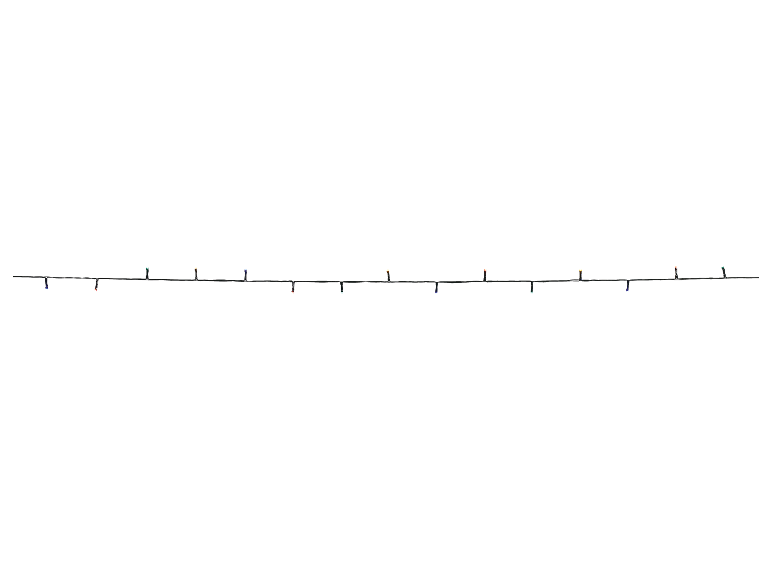 LIVARNO® LED-Lichterkette mit 8 Lichteffekten auf weißem Hintergrund
