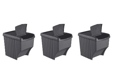 W5 Abfalleimer-Set, 3 Stück