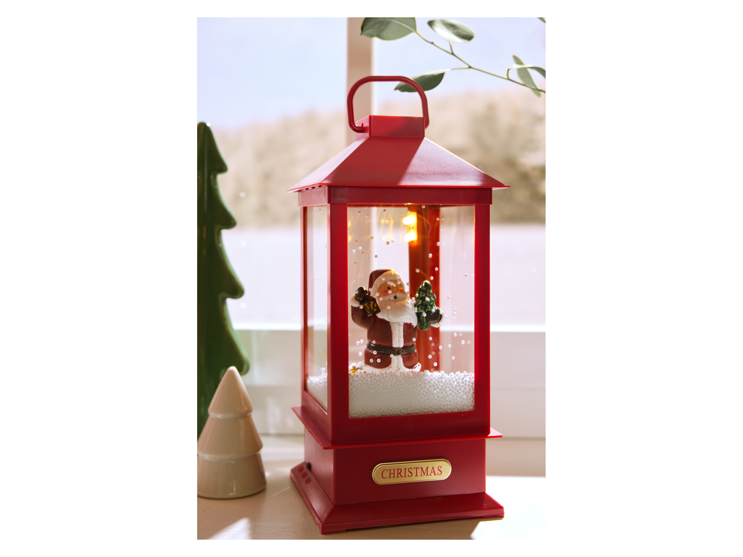 Thumbnail - LIVARNO home Laterne mit Schneefunktion und Musik (Weihnachtsmann)