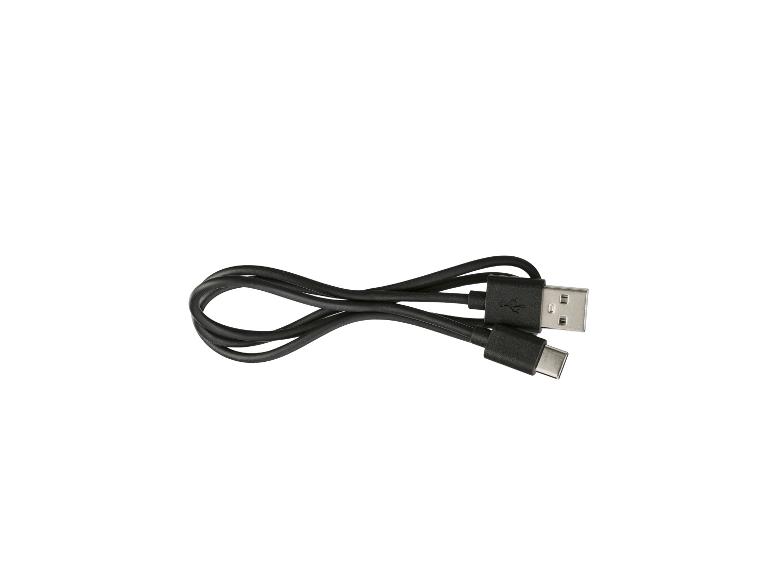 Schwarzes USB-A zu USB-C Ladekabel