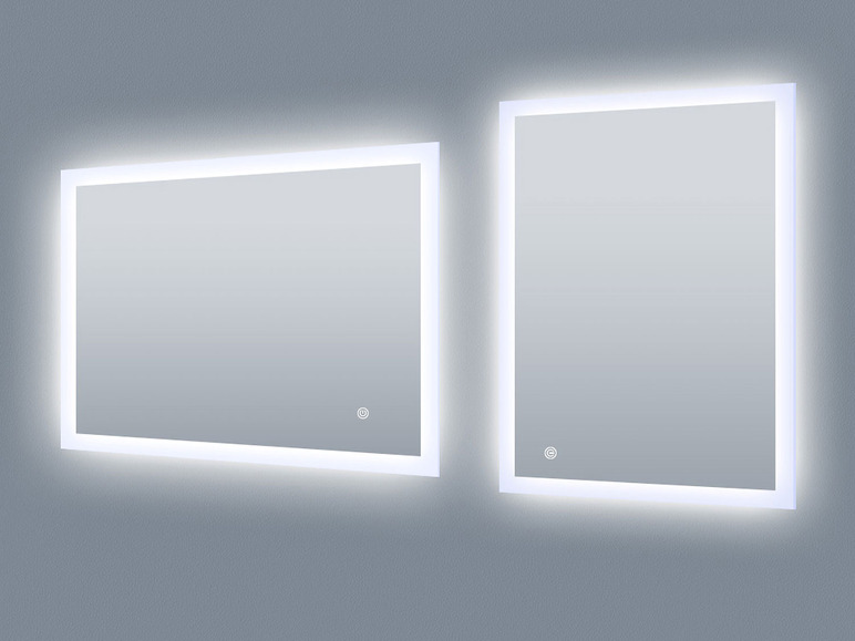 Gehe zu Vollbildansicht: axentia LED-Spiegel, modernes, zeitloses Design - Bild 42