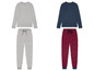 Zwei Pyjama-Sets mit Langarm-Oberteil und Hose.