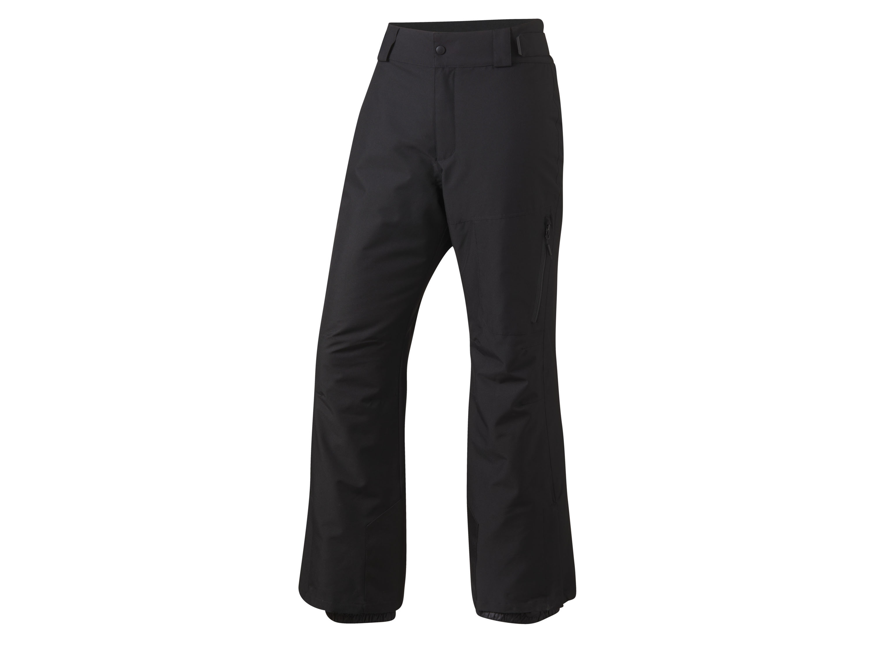 CRIVIT Herren Skihose (Schwarz, 56)““ | Wassersäule des Obermaterials: 3.000 mm Weitenverstellbarer, teilelastischer Bund mit erhöhtem Nierenschutz Mit Haken-Ösen-Verschluss