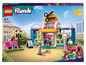 LEGO Friends-Set mit einem Friseursalon, Figuren und einem Roller.