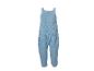 Blauer gestrickter Baby-Strampler