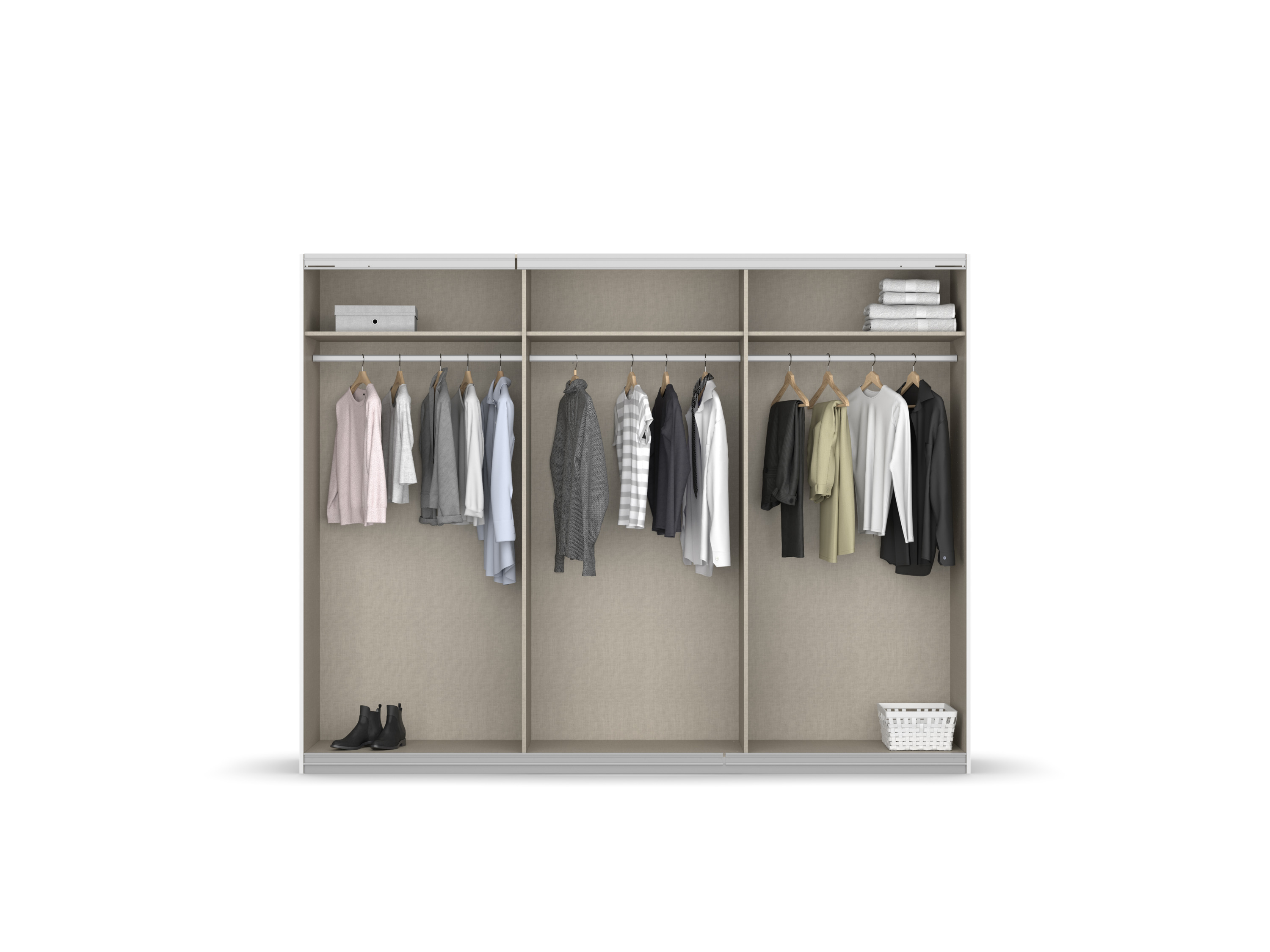 Thumbnail - rauch ORANGE KULMBACH Schwebetürenschrank 3-trg., alpinweiß (Basic-Zubehör)