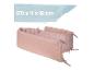 Rosa Babybettumrandung mit Textur und Muster, 170 x 4 x 18 cm