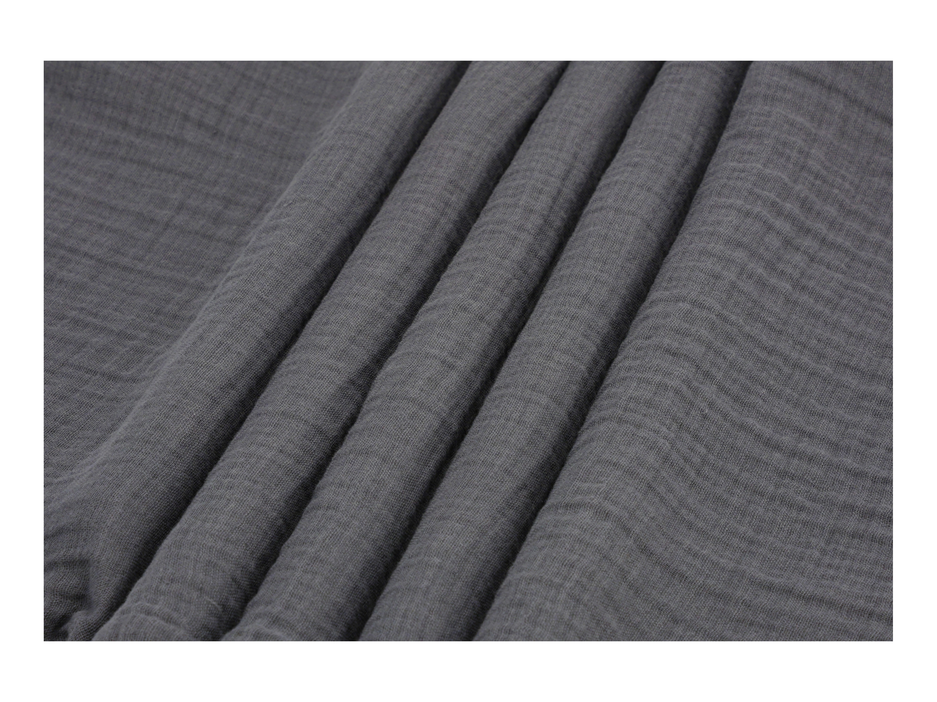 Thumbnail - LIVARNO home Musselin-Bettwäsche, 155 x 220 cm (Grau)