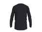 Schwarzes Langarm-Sportshirt, Rückansicht