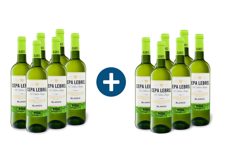 Gehe zu Vollbildansicht: 6+6 Paket Cepa Lebrel Blanco DOC trocken, Weißwein - Bild 1