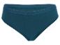 Petrolfarbener Damenslip mit „MOXX“-Marke am Bund.