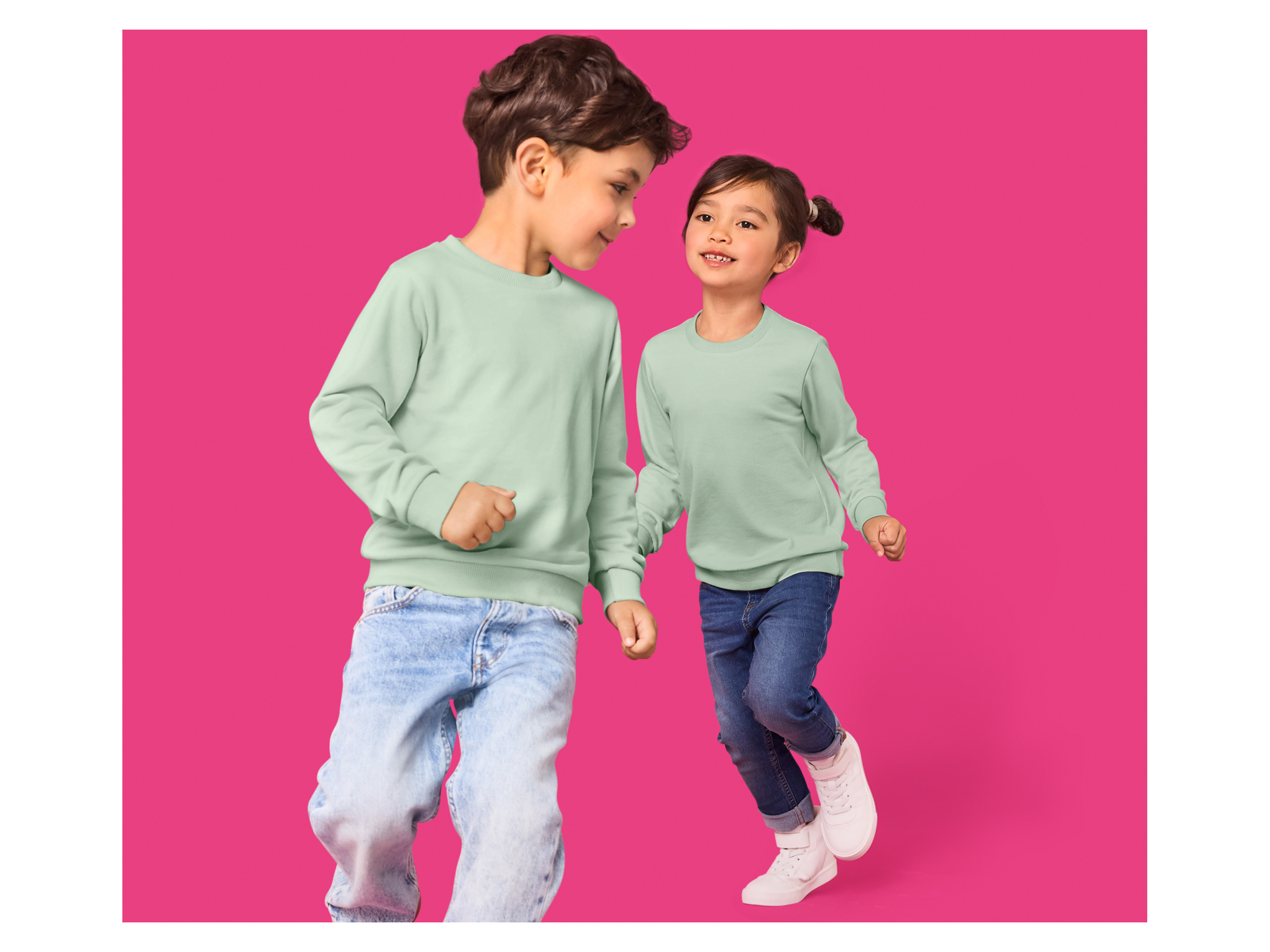 Thumbnail - lupilu® Kleinkinder Sweatpullover (Mint, 122/128)